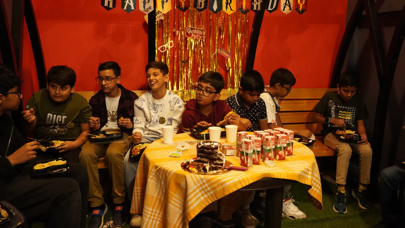 Birthday celebration group enjoying a curated party at Gamingalaxy Whitefield Bengaluru