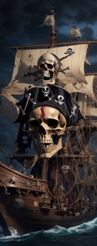 DreamShaper_v7_Pirate_ship_with_Skull_7